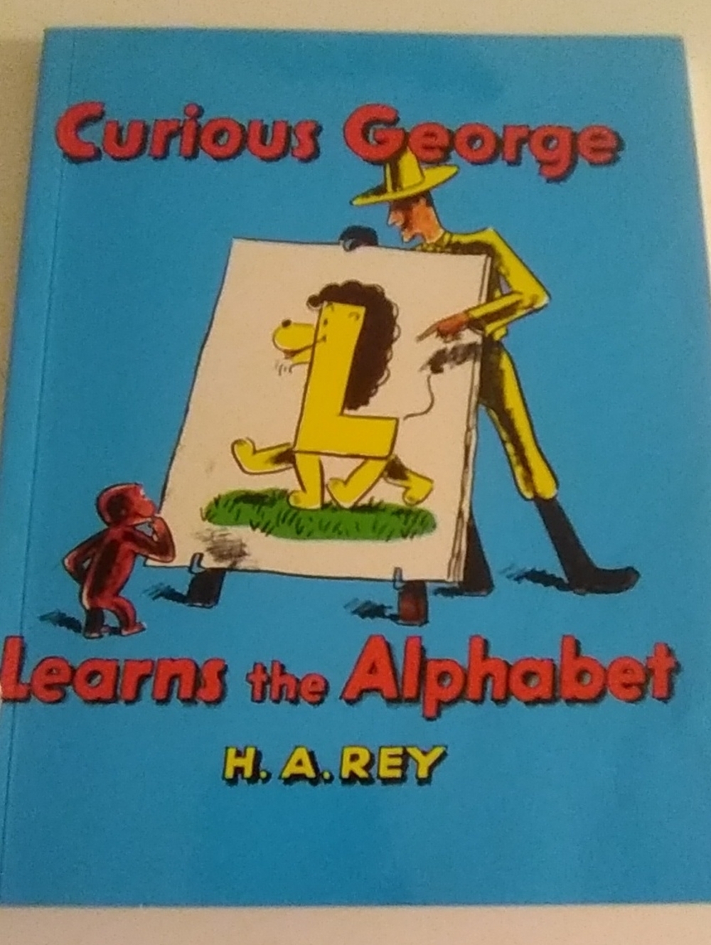 H. A. Rey Curious George Learns the Alphabet - Blue Kids Book